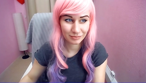 Busty shemale in sexy stockings and sexy clothes in hd porn