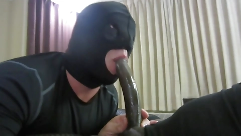 Ebony shemale has her pussy stretched and fucked by guy