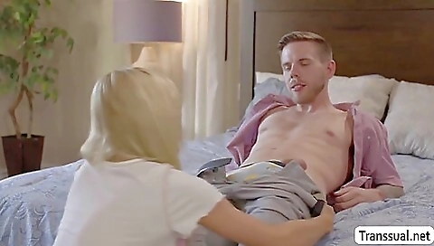 Blonde babe fucked and gets fucked hard in the ass