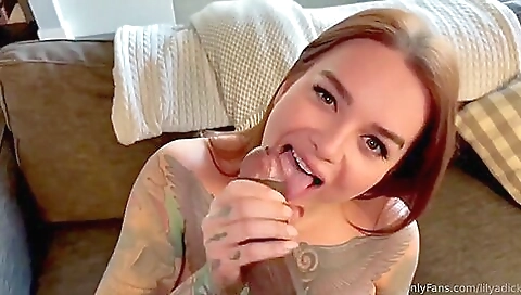 Busty brunette with a big ass has a deep throat sex