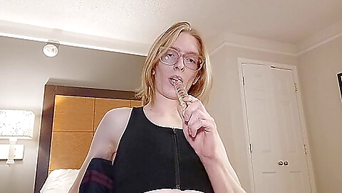 Hot amateur video of a blonde lady smoking and fucking