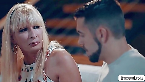 Slutty blonde bitch is very hot and her big tits look amazing