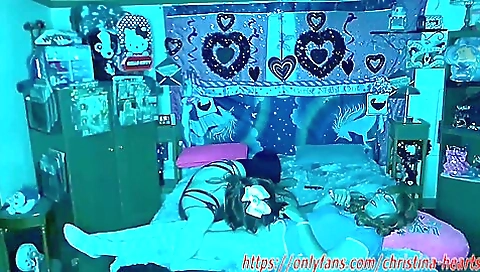 Amateur brunette and stockings fetish with a creampie