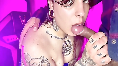 Blonde pornstar is sucking and getting fucked anal